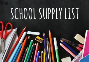 school supply list